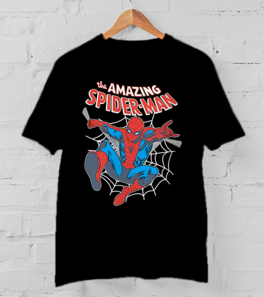 The Amazing Spider Man Web Crawling Comic T-Shirt
