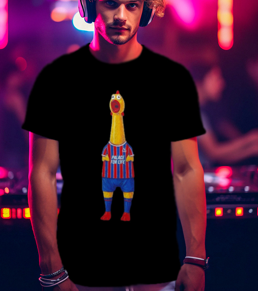 Paxo The Chicken Palace For Life Crystal Palace FC T-Shirt