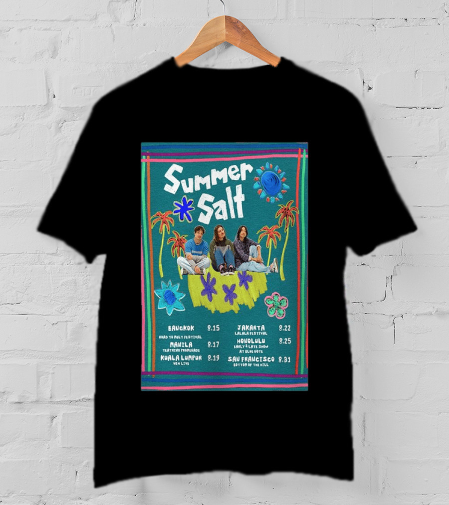 Summer Salt World Tour 2026 Bangkok Manila Kuala Lumpur Jakarta Honolulu San Francisco T-Shirt
