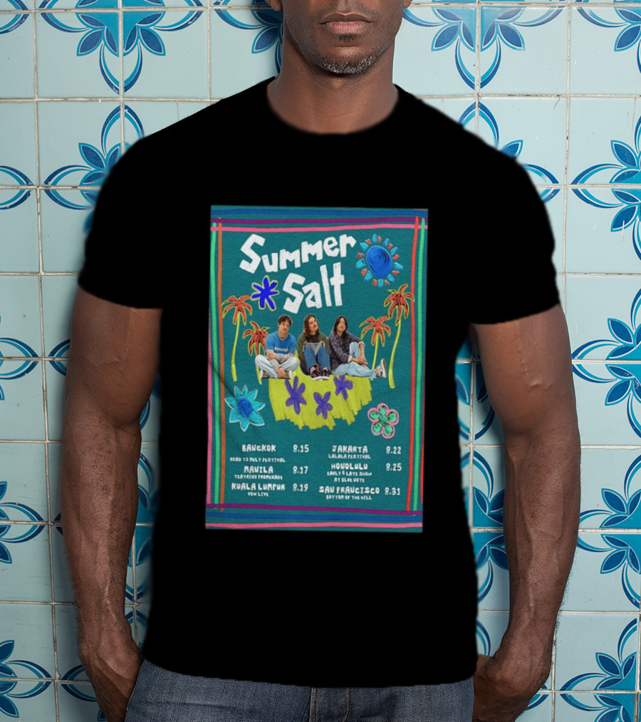 Summer Salt World Tour 2026 Bangkok Manila Kuala Lumpur Jakarta Honolulu San Francisco T-Shirt