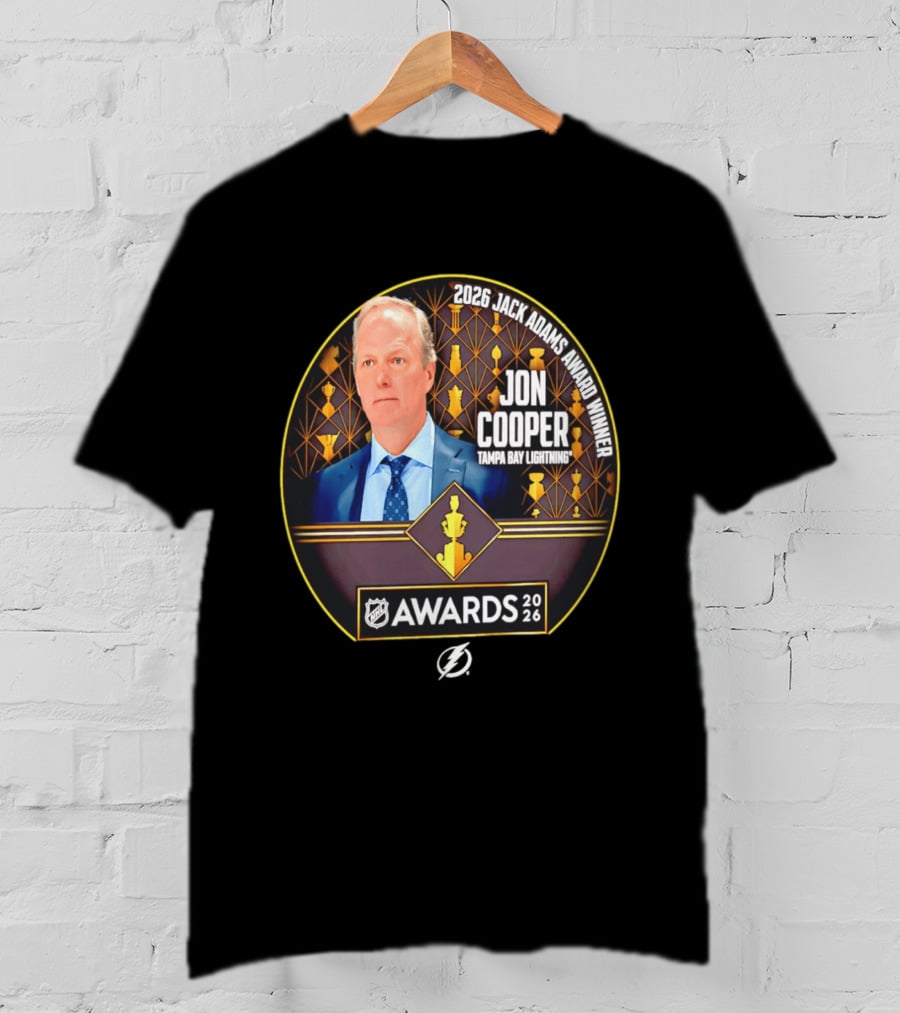 2026 Jack Adams Award Winner Jon Cooper Tampa Bay Lightning NHL Awards T-Shirt