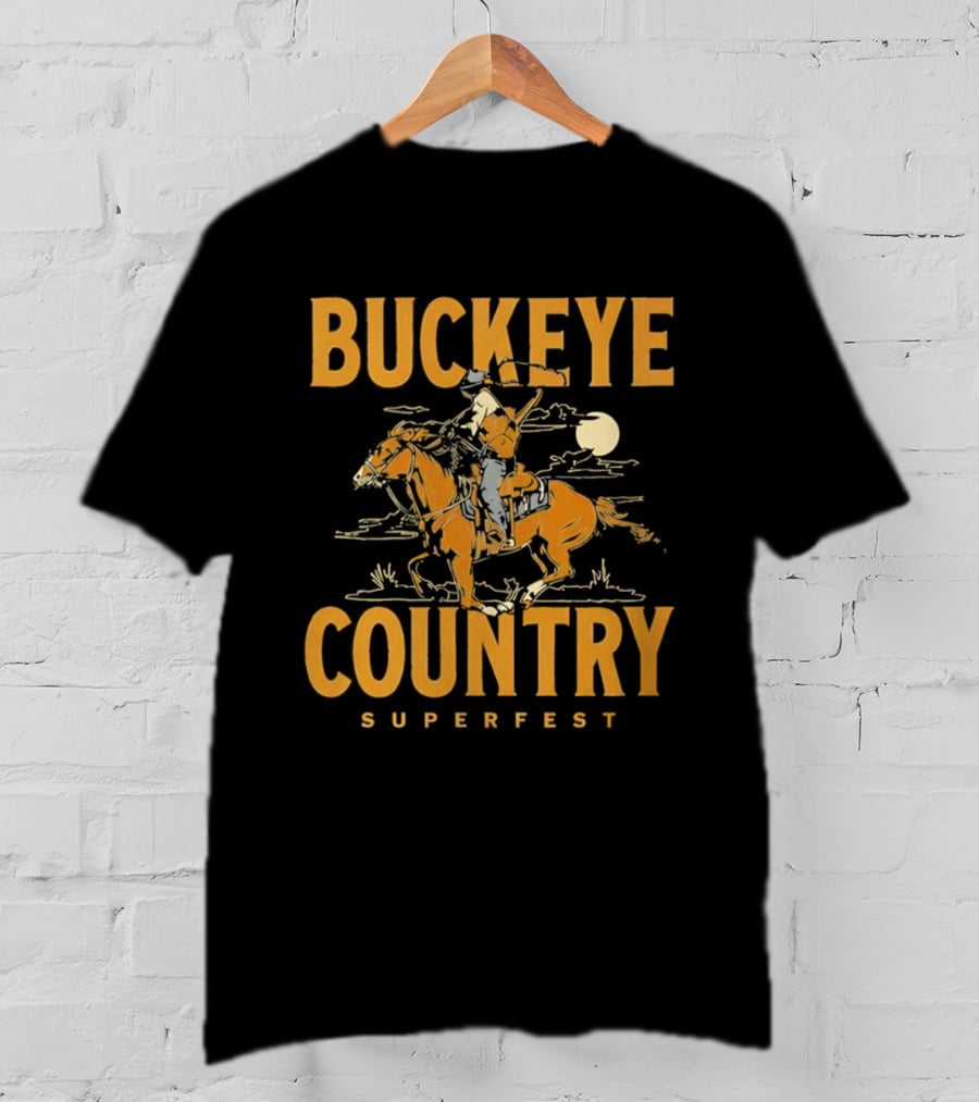 Buckeye Country Superfest Cowboy 2026 Columbus Ohio T-Shirt