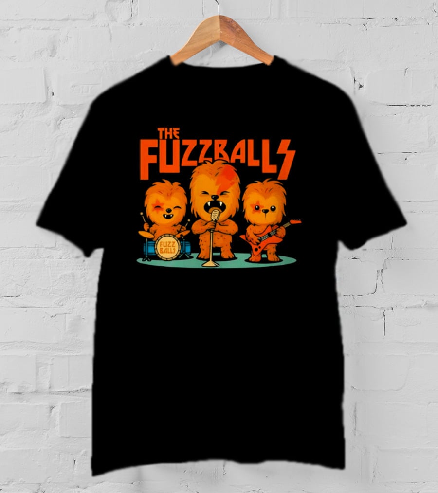The Fuzzballs Chewbacca Star Wars Music Band T-Shirt