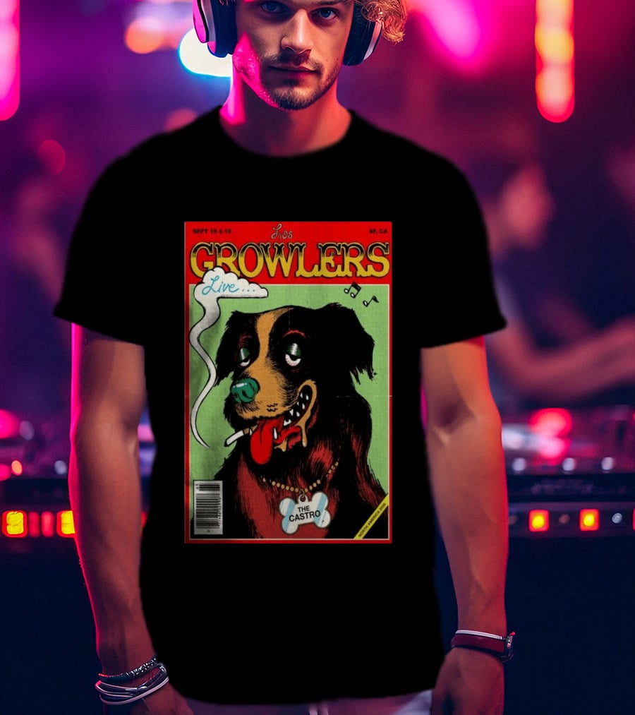 Los Growlers Live Sept 18 19 2026 San Francisco CA The Castro Theatre Dog T-Shirt