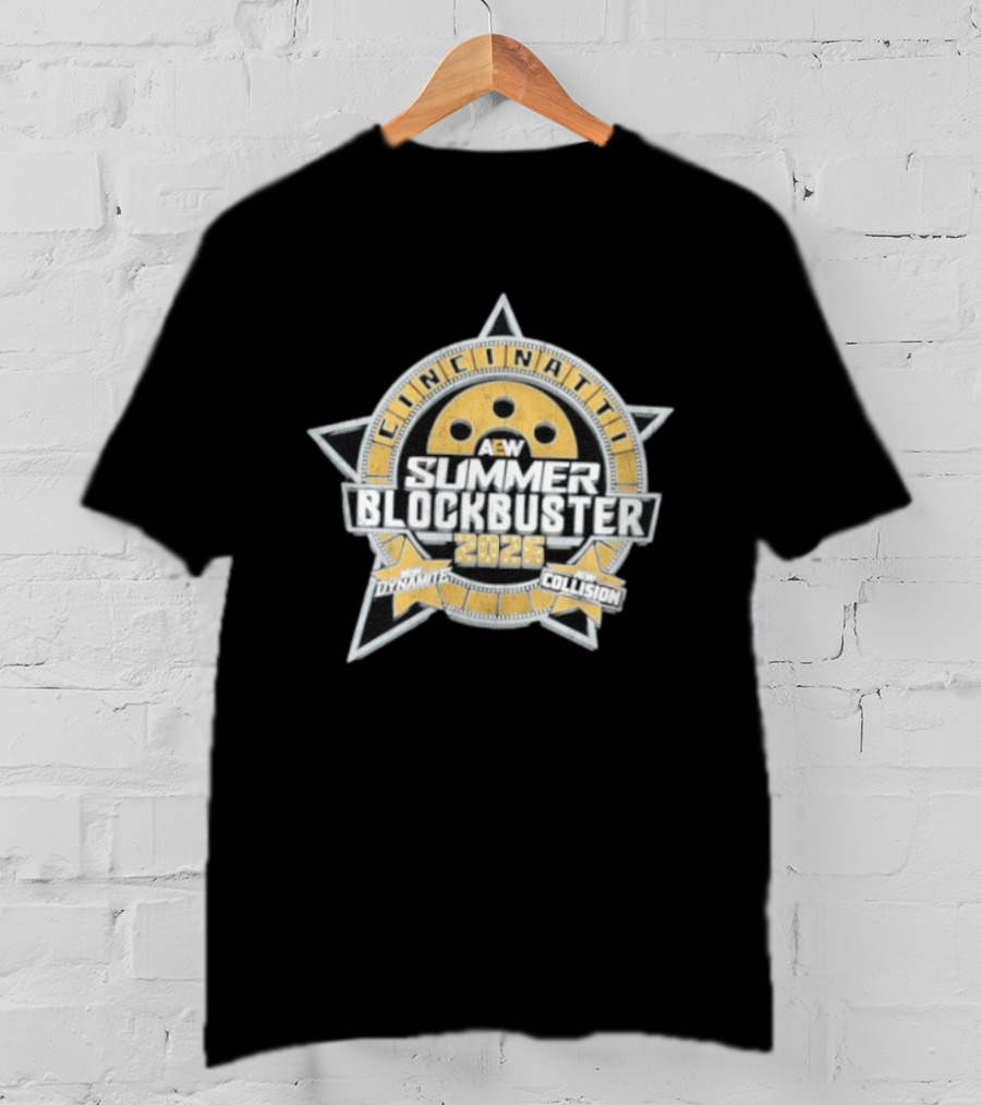 AEW Summer Blockbuster 2026 Cincinnati Event New Dynamite New Collision T-Shirt