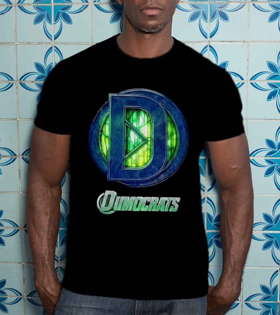 Dumocrats Political D Symbol Green Glass T-Shirt