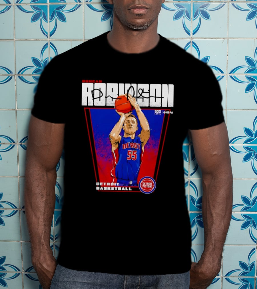 Duncan Robinson Detroit Pistons Basketball NBA Number 55 T-Shirt