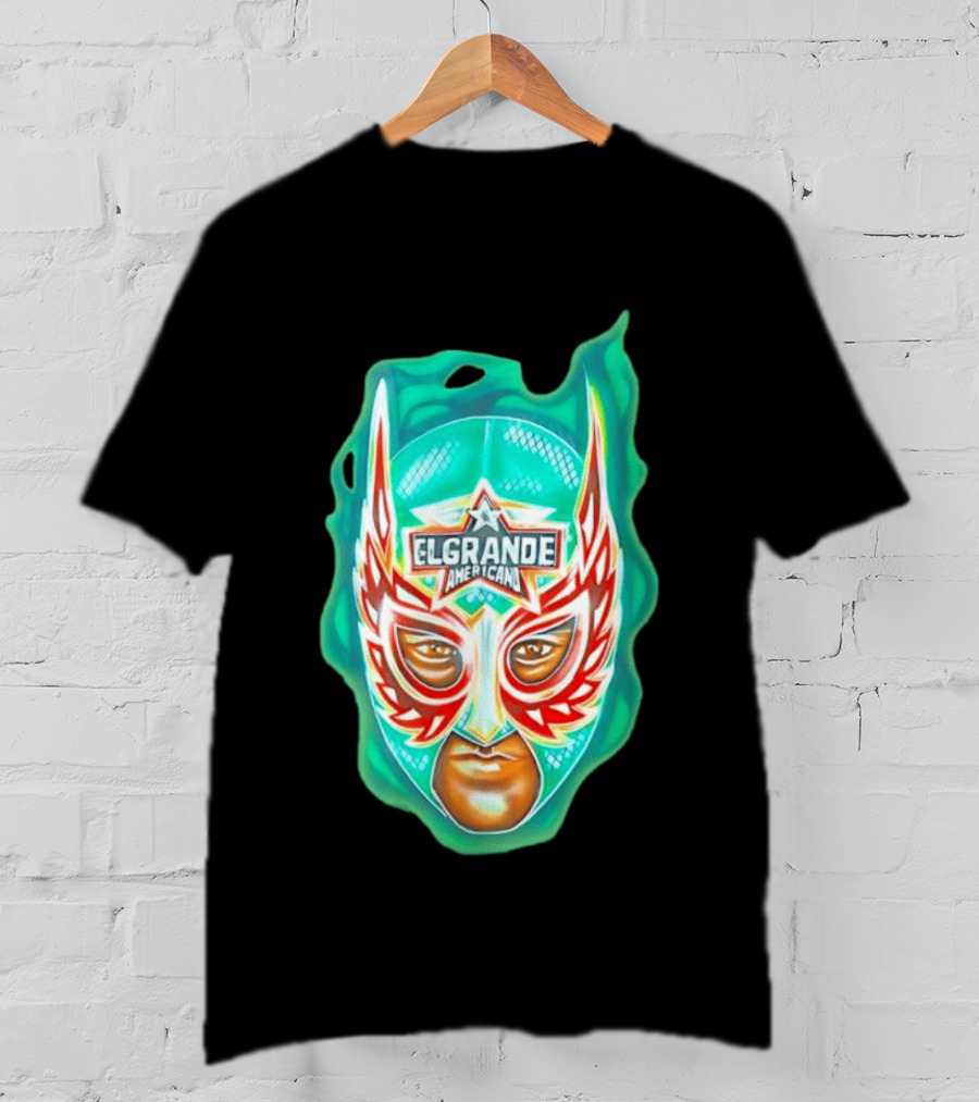 El Grande Americano Luchador Mask Art Bright T-Shirt
