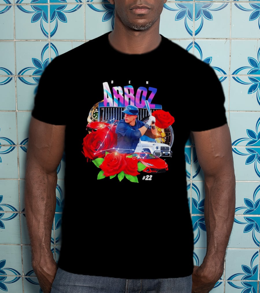 Ben Arroz Baseball Player Luxury Cars Roses #22 T-Shirt