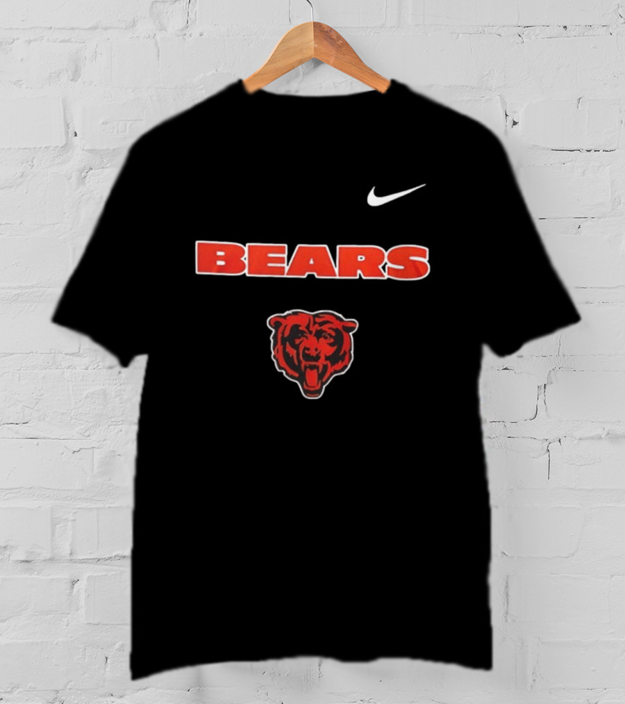 Nike Bears Chicago Mechanic Blue Collar Skeleton American Proud T-Shirt