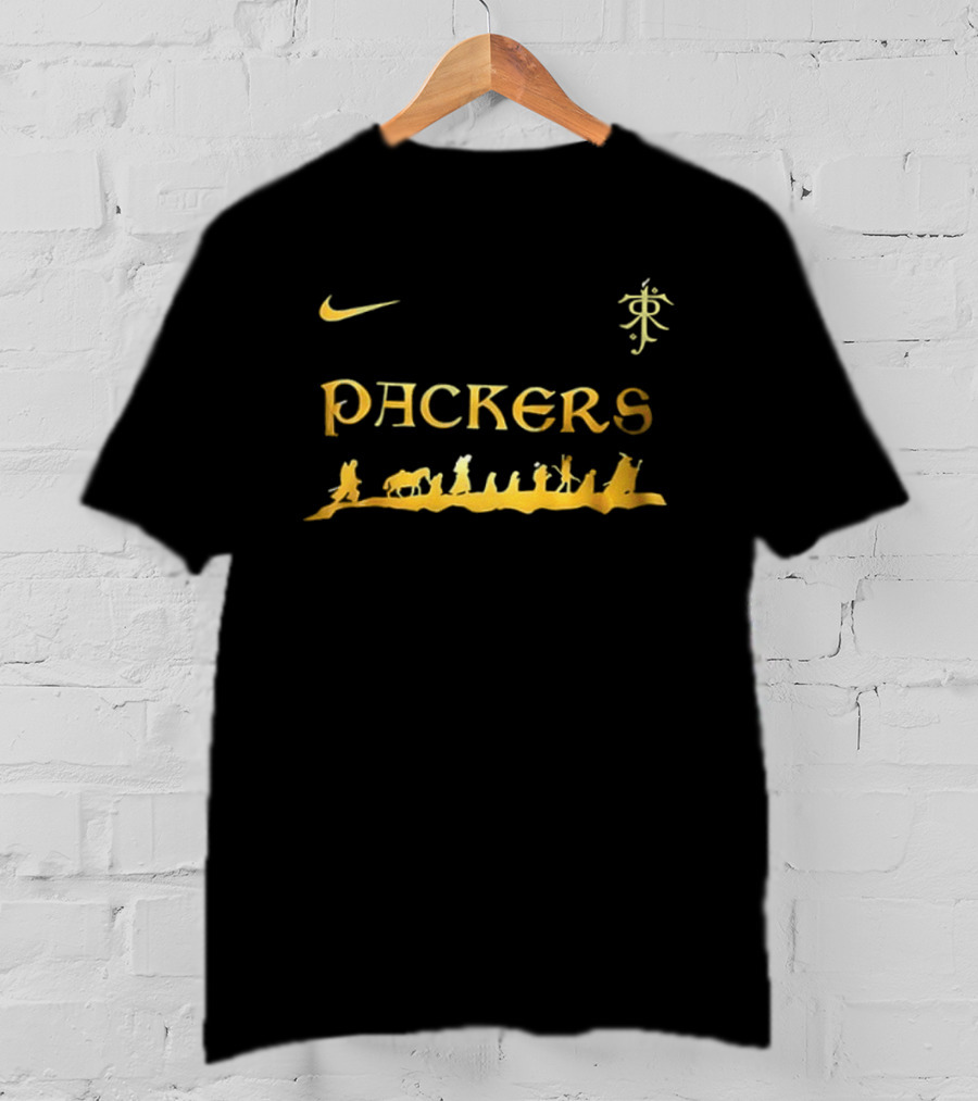 Nike Packers Fellowship Journey Football Lord Of The Rings Collaboration T-Shirt