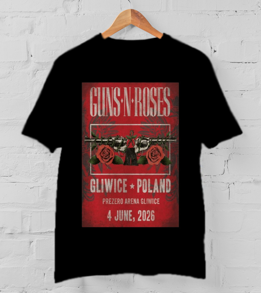 Guns N' Roses 2026 PreZero Arena Gliwice Poland Concert 4 June T-Shirt