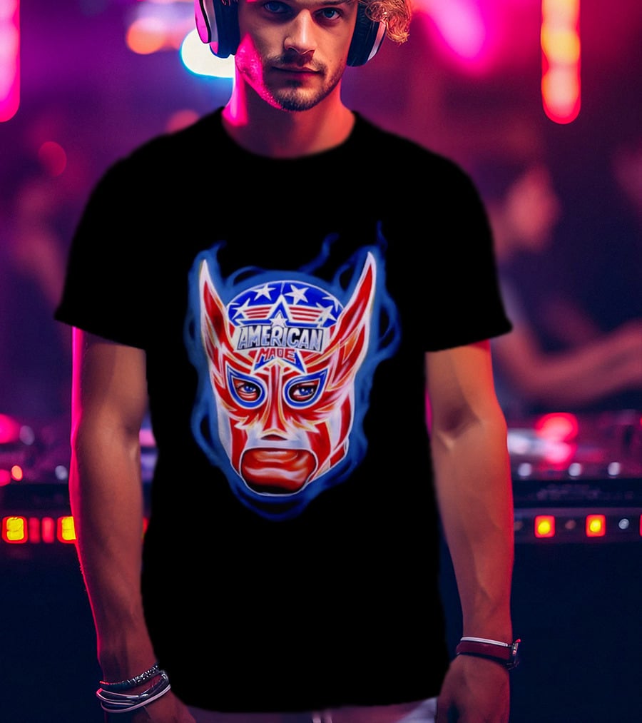 Cody Rhodes American Made Luchador Mask Star Spangled T-Shirt