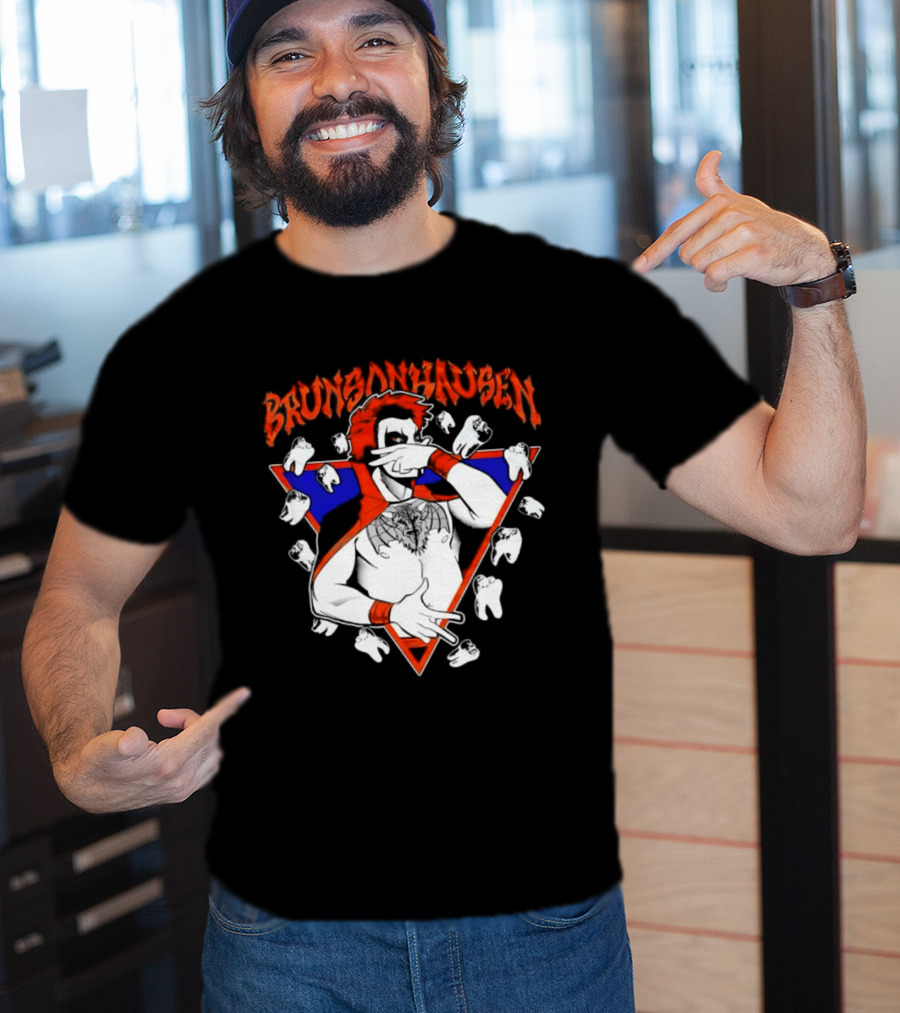 Brunsonhausen WWE Fan Art Featuring Danhausen And Jalen Brunson T-Shirt