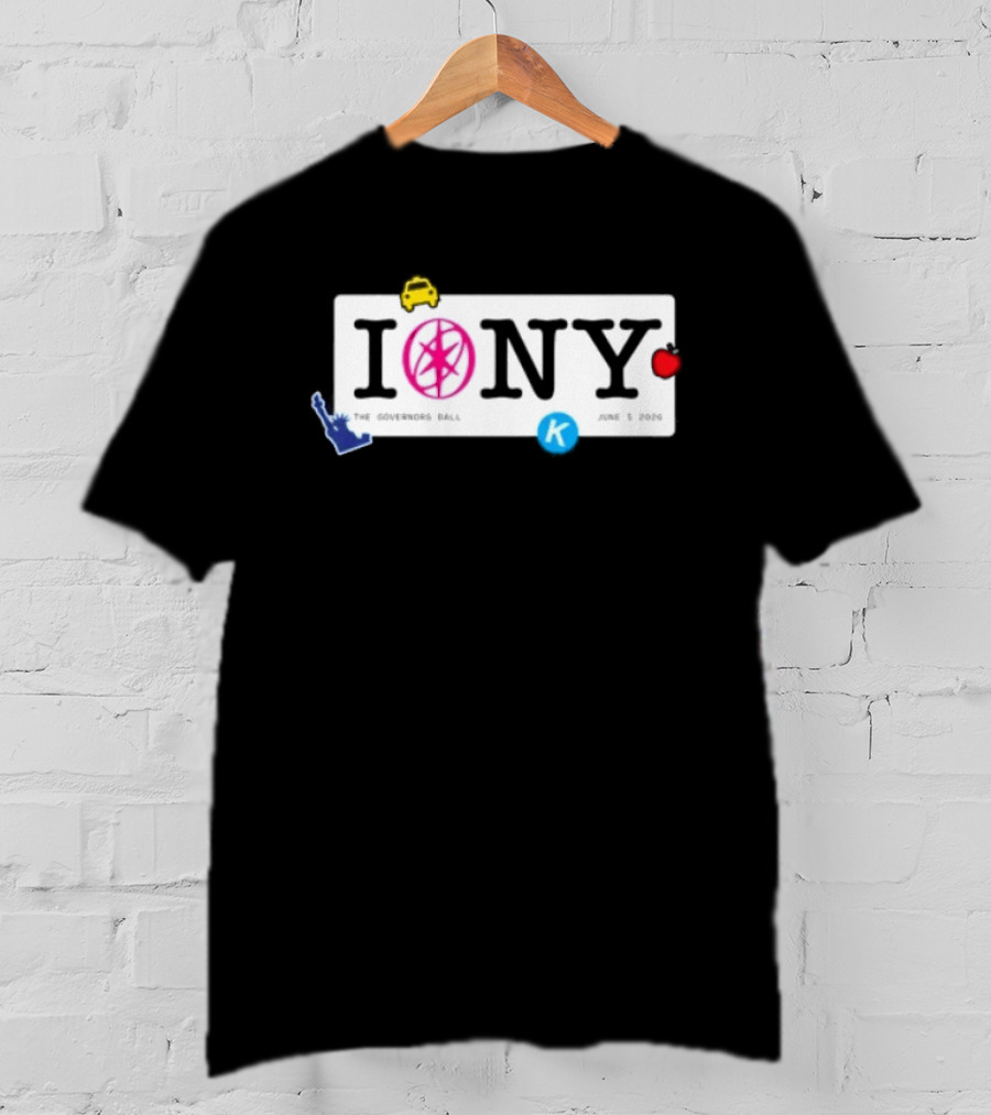 I Love NY The Governors Ball 2026 Statue Of Liberty Apple K T-Shirt