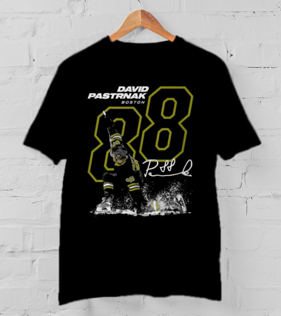 David Pastrnak 88 Boston Bruins NHL Player Fan Gear T-Shirt