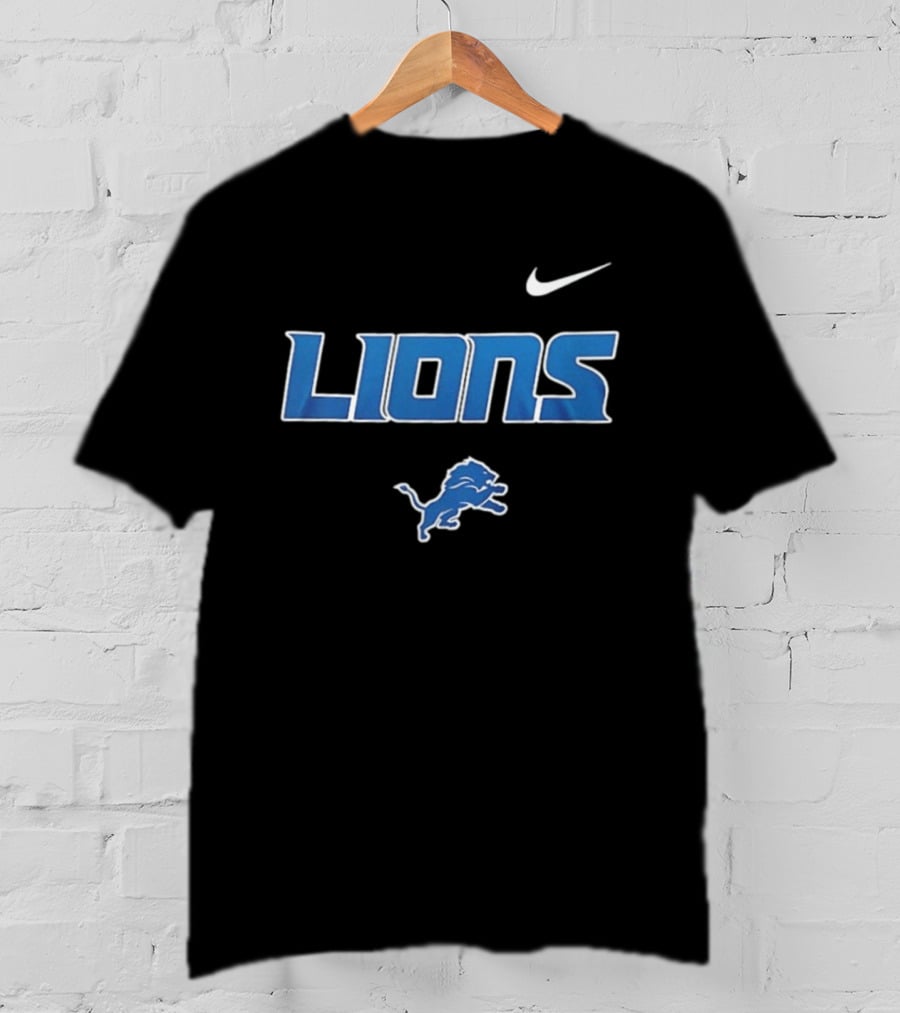 Detroit Lions Skeleton Blue Collar American Proud Mechanic Football Fan Gear T-Shirt