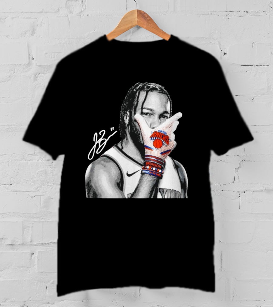 Jalen Brunson New York Knicks Burner Of The Year MJ Glove Pose T-Shirt