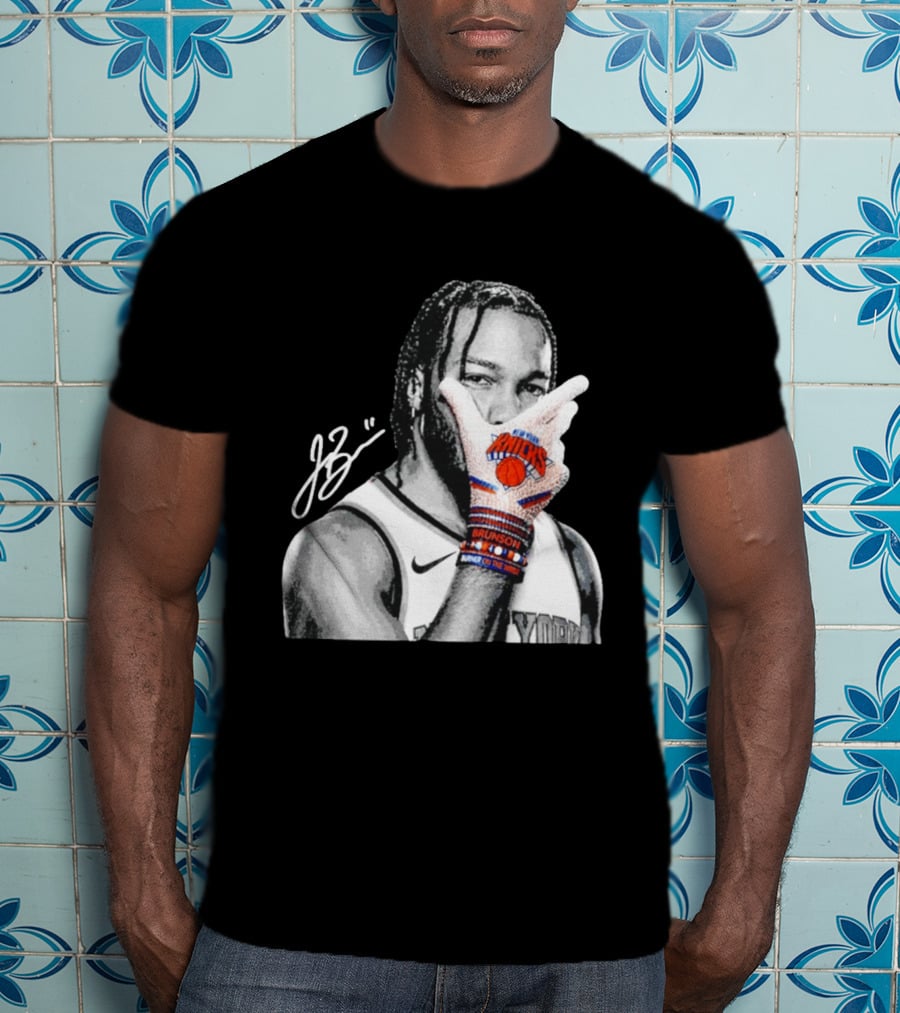 Jalen Brunson New York Knicks Burner Of The Year MJ Glove Pose T-Shirt