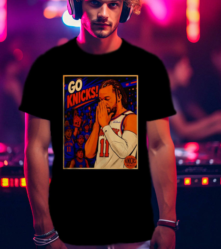 GO KNICKS Jalen Brunson New York Knicks 11 Mexico T-Shirt