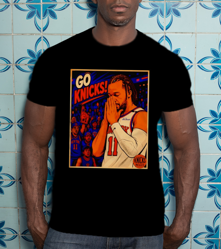 GO KNICKS Jalen Brunson New York Knicks 11 Mexico T-Shirt
