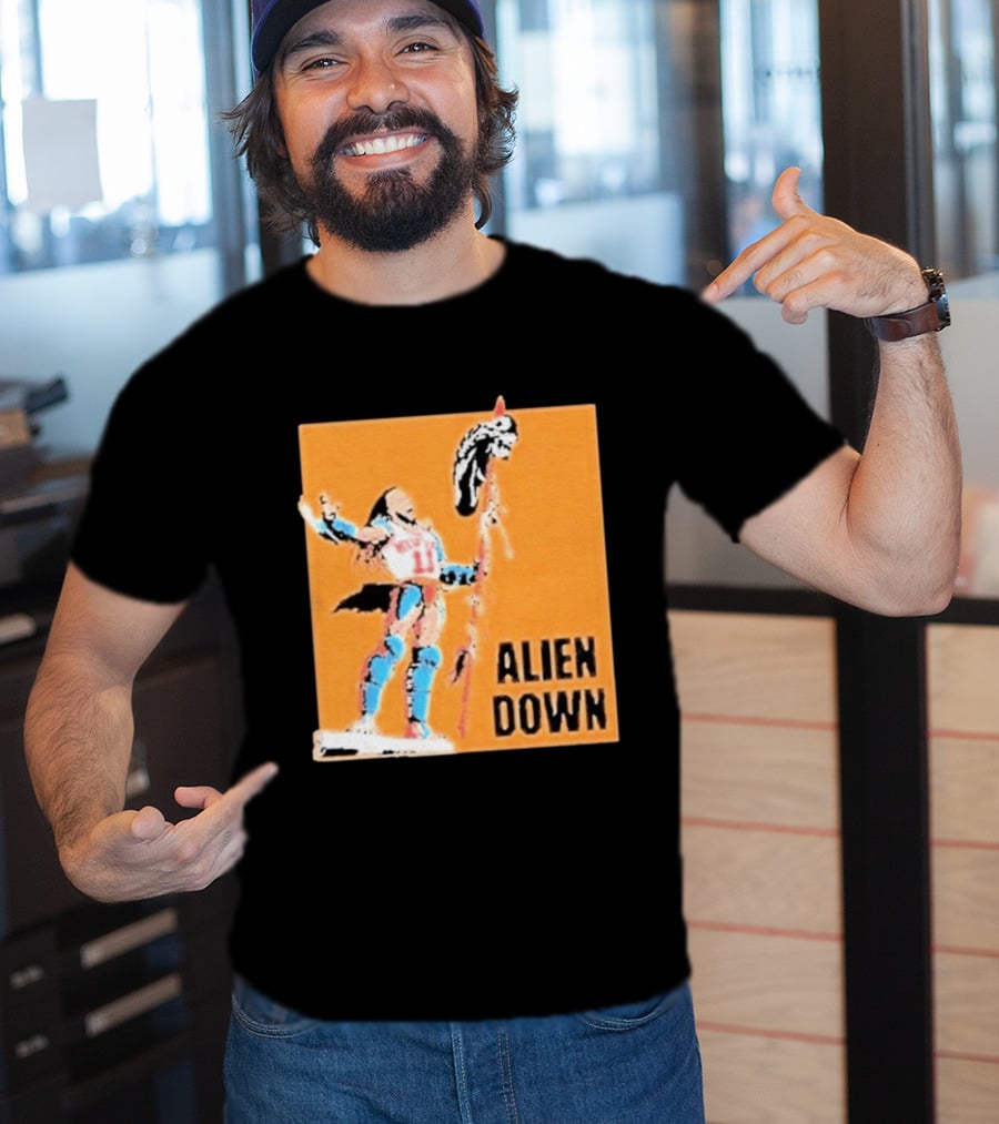Jalen Brunson Knicks 11 Alien Down Spurs Wemby T-Shirt