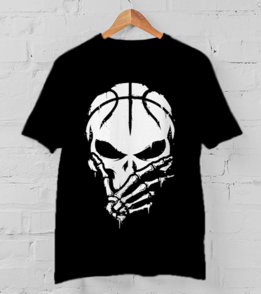 Jalen Brunson The Brunisher Skull Basketball 3 Points Pose T-Shirt