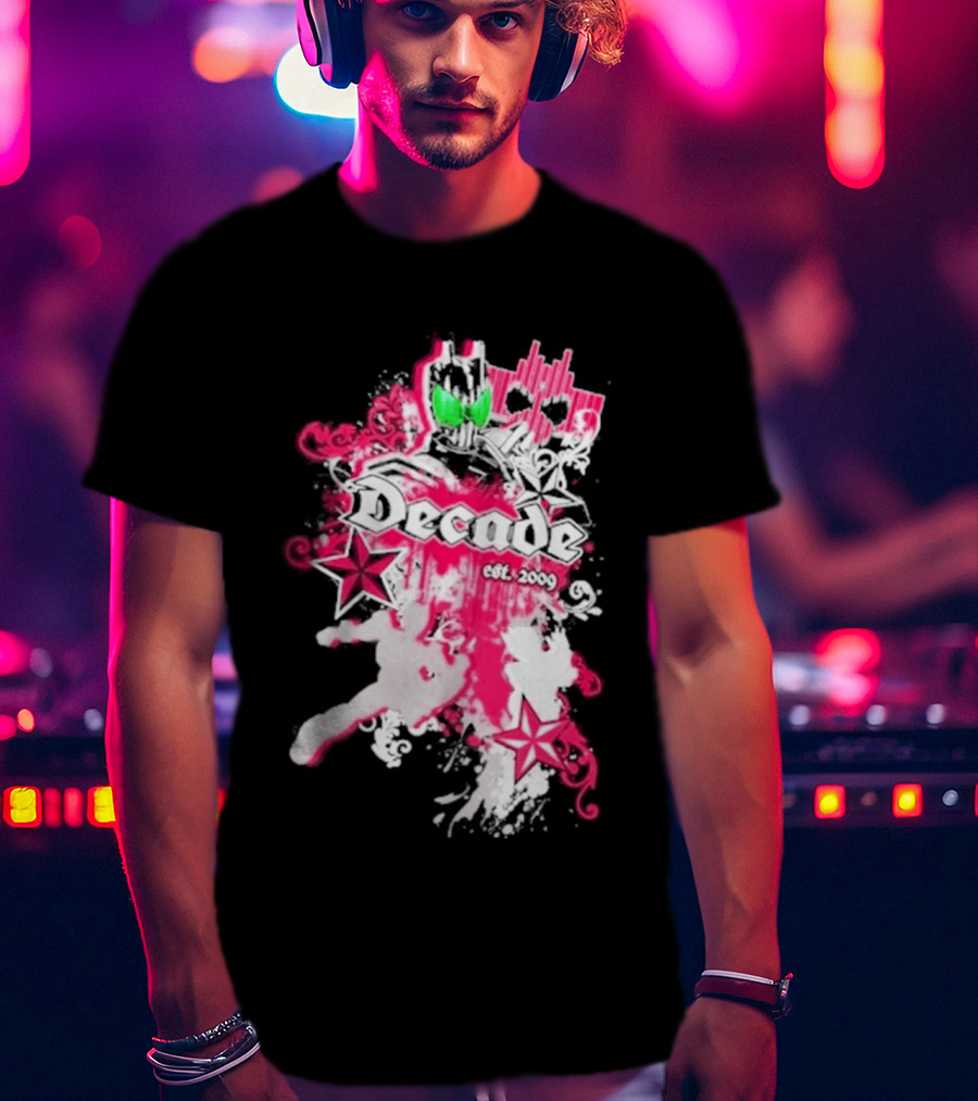 Kamen Rider Decade Est 2009 Heroic Starburst Adventure T-Shirt