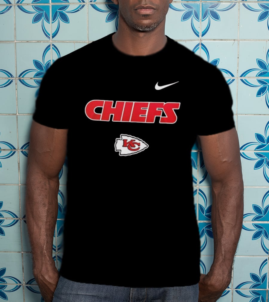 Kansas City Chiefs Nike KC Logo Proud Mechanic Skeleton T-Shirt