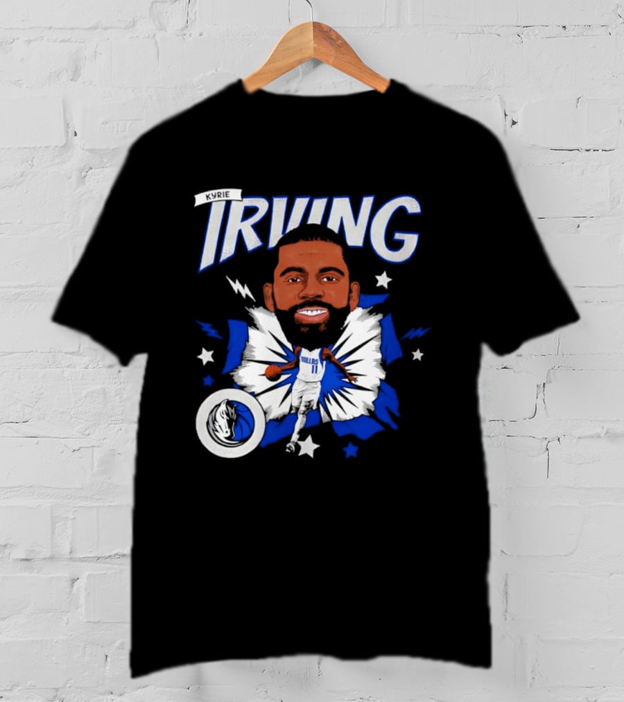 Kyrie Irving Dallas Mavericks NBA Number 11 Player Starburst T-Shirt