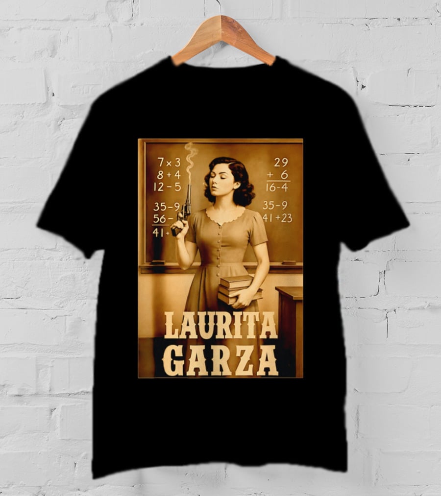 Laurita Garza Vintage Western Classroom Scene T-Shirt