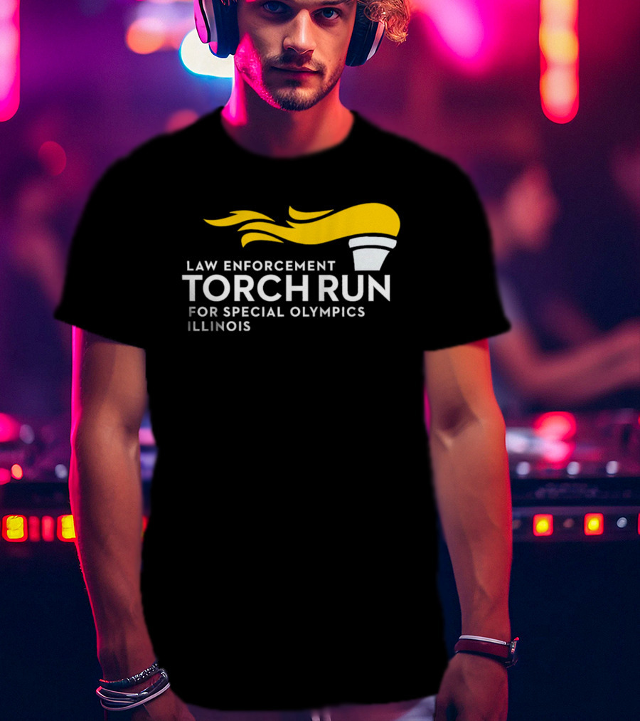 Law Enforcement Torch Run Special Olympics Illinois T-Shirt