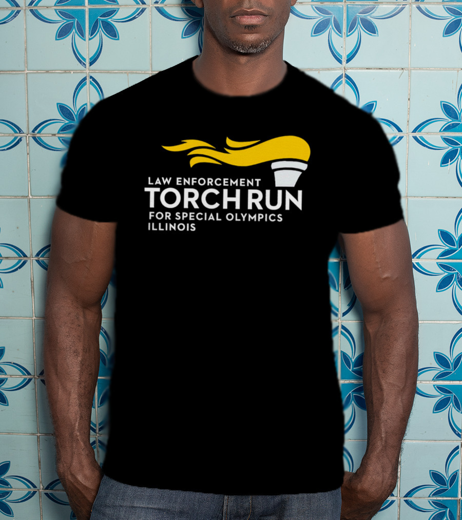Law Enforcement Torch Run Special Olympics Illinois T-Shirt