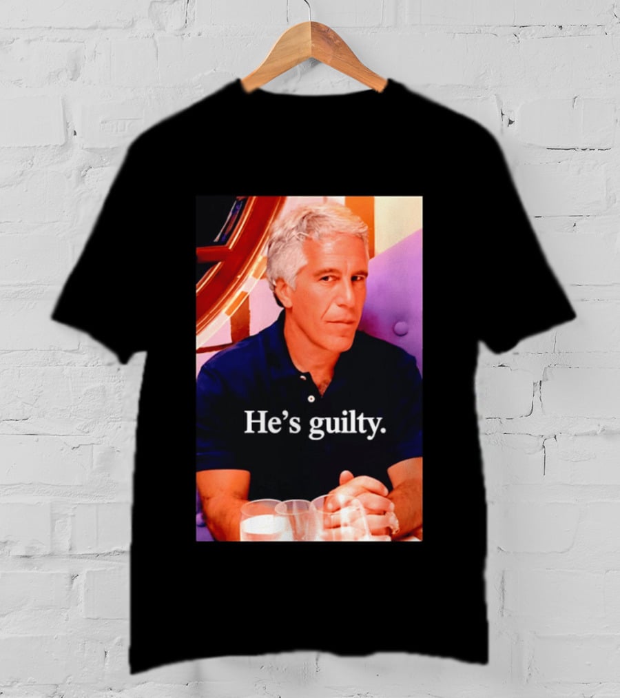 Lil Pump Epstein He's Guilty Controversial Meme T-Shirt