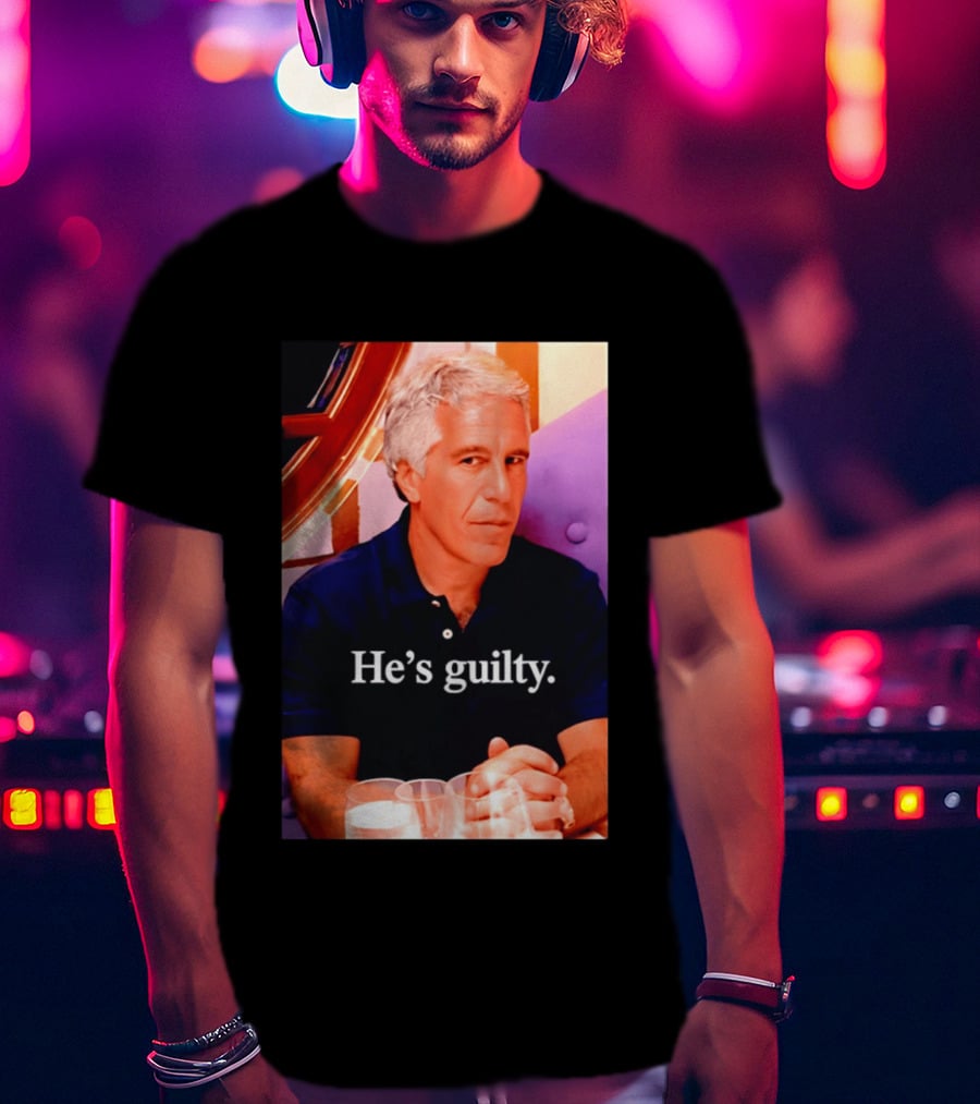 Lil Pump Epstein He's Guilty Controversial Meme T-Shirt