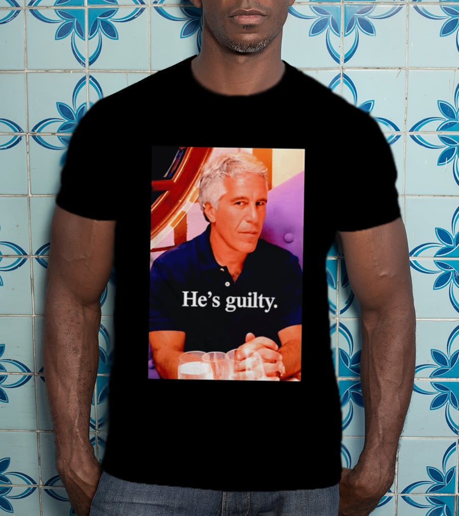 Lil Pump Epstein He's Guilty Controversial Meme T-Shirt