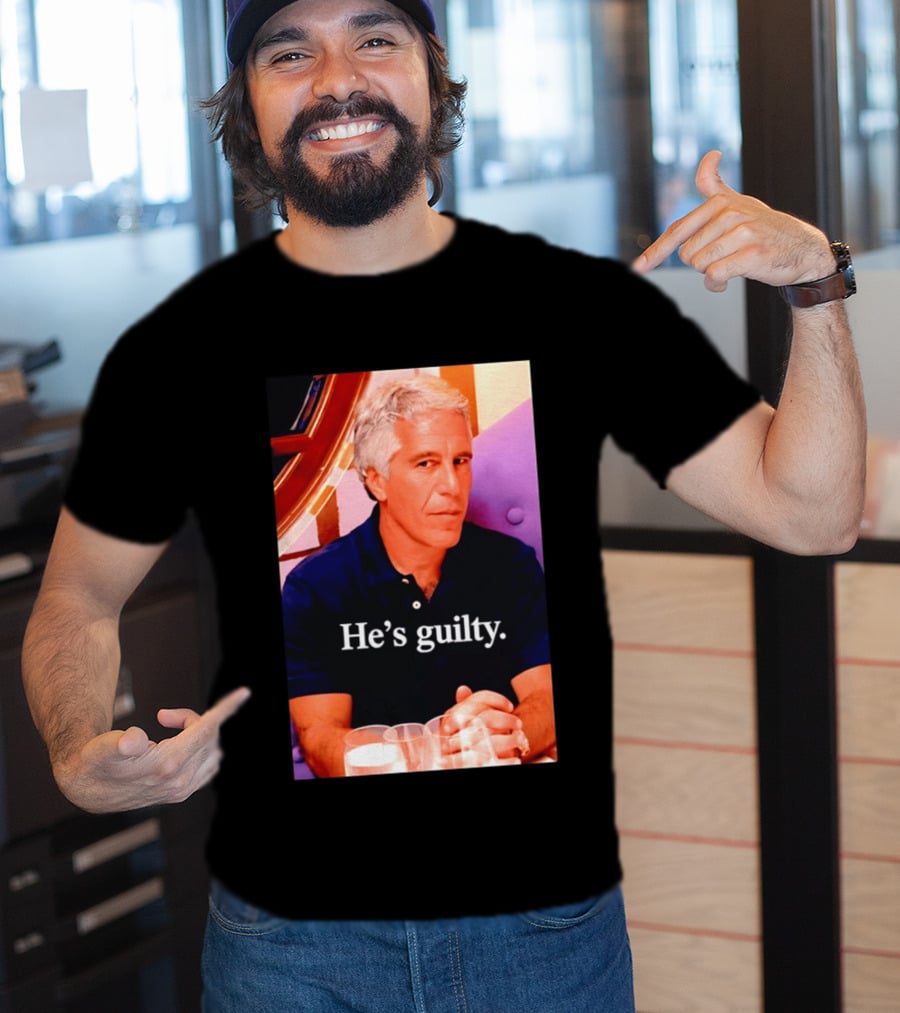 Lil Pump Epstein He's Guilty Controversial Meme T-Shirt