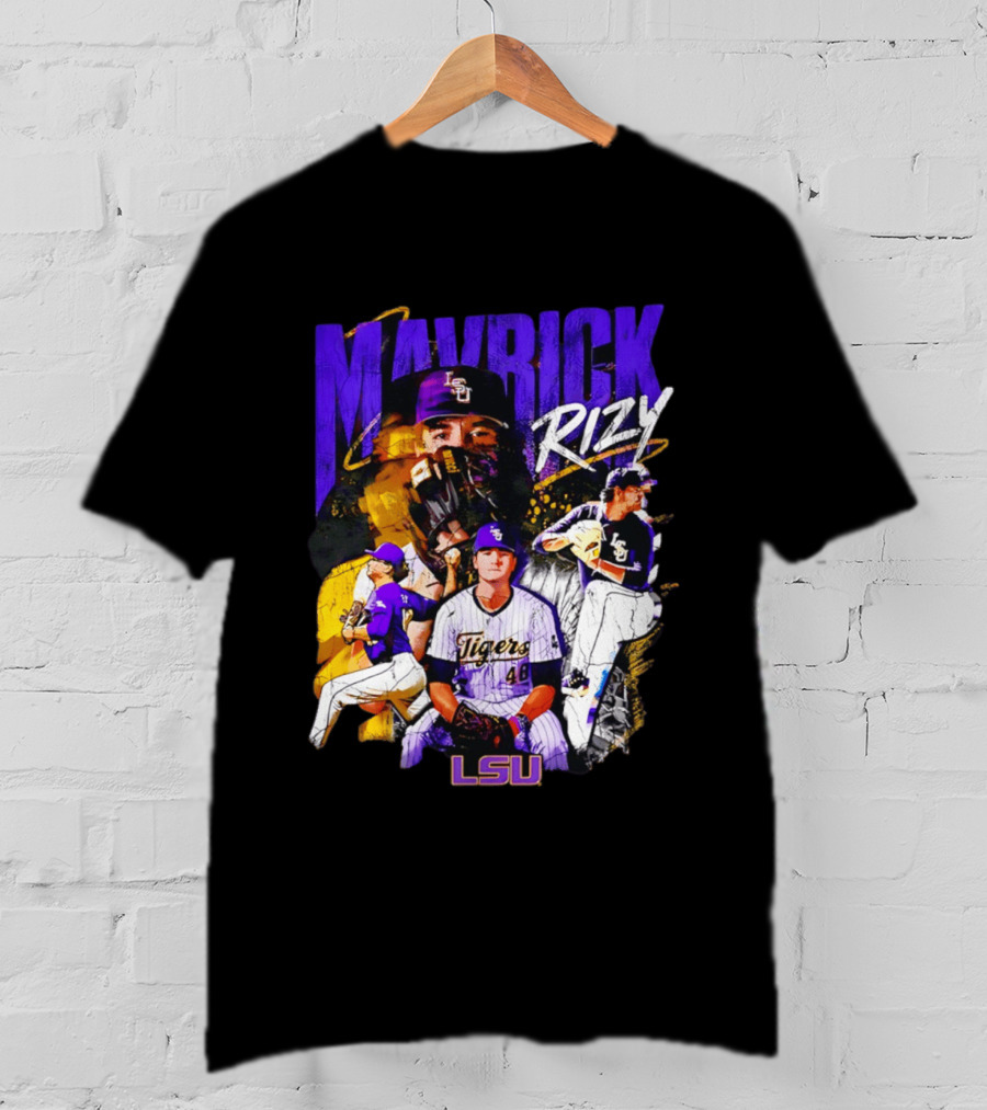 LSU Tigers Mavrick Rizy Baseball Collection T-Shirt