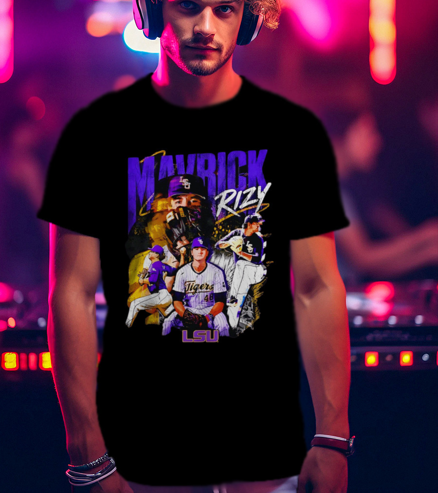 LSU Tigers Mavrick Rizy Baseball Collection T-Shirt