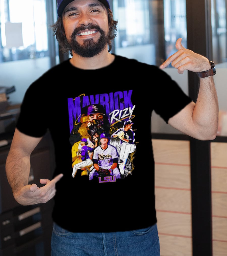 LSU Tigers Mavrick Rizy Baseball Collection T-Shirt