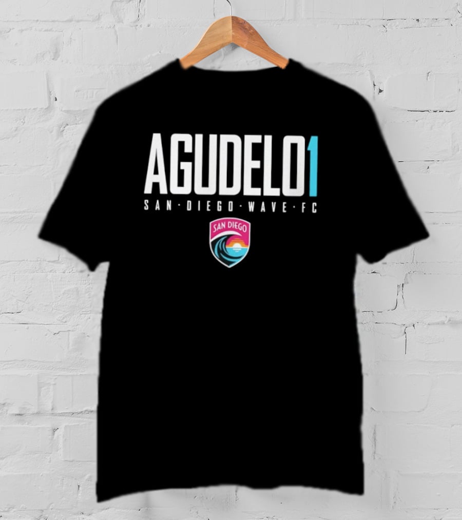 San Diego Wave FC Agudelo 1 Elite Player Name And Number T-Shirt