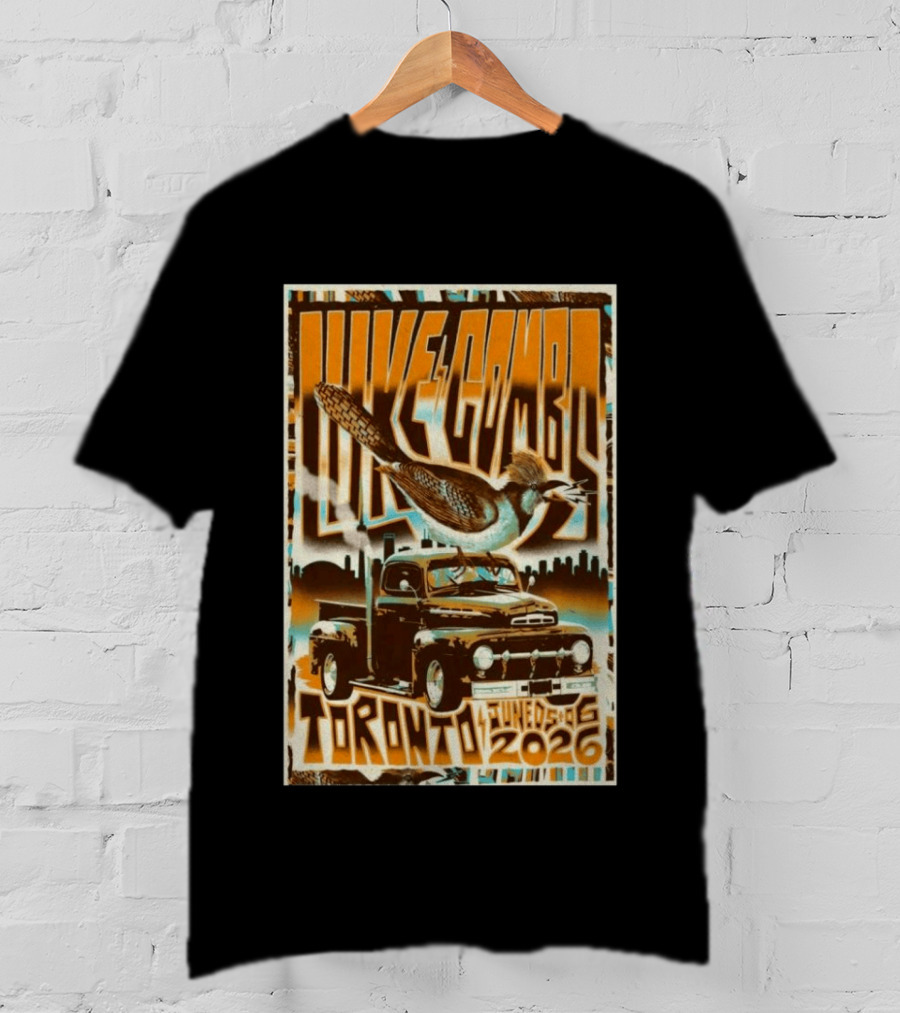 Luke Combs 2026 Tour Toronto June 5 6 Truck And Bird Skyline T-Shirt