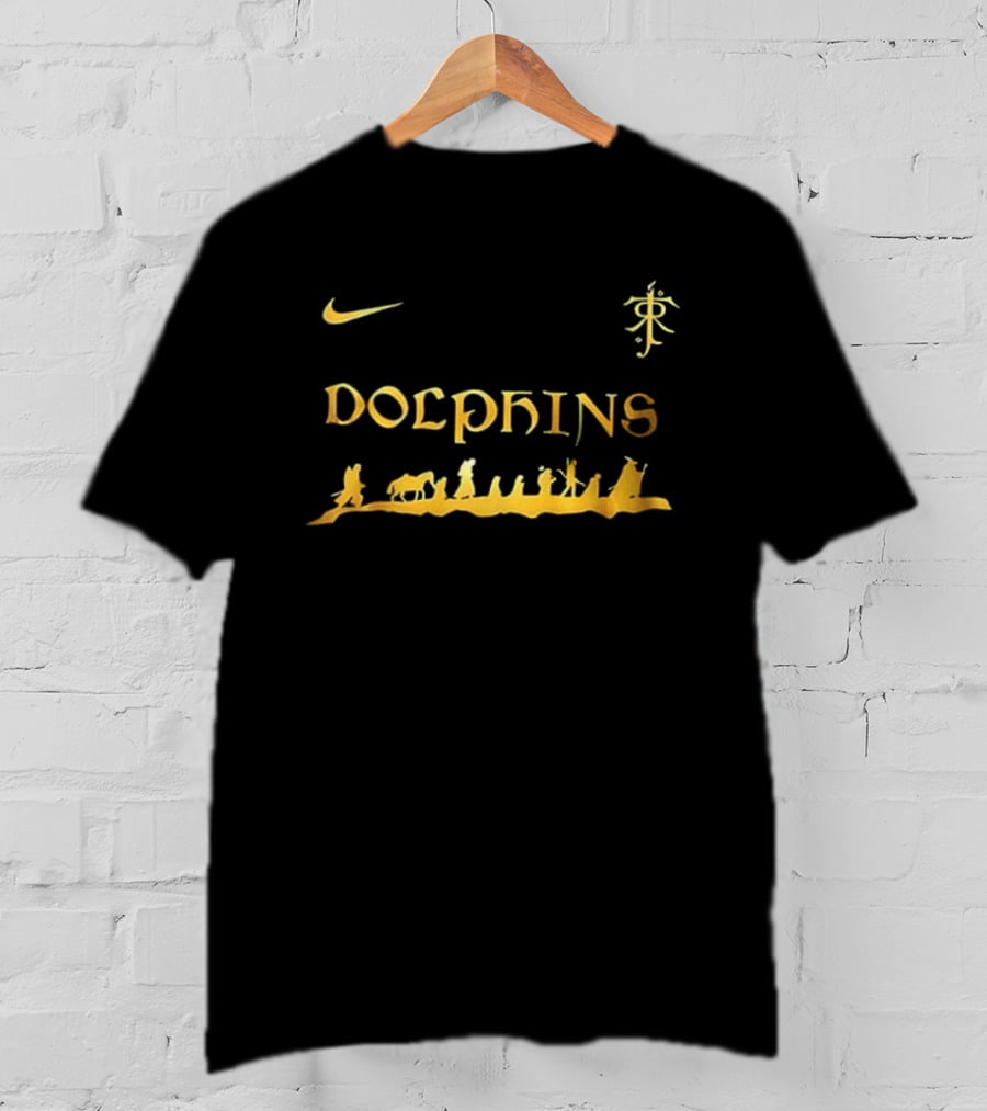Nike Dolphins Miami X The Lord Of The Rings Two Sided T-Shirt