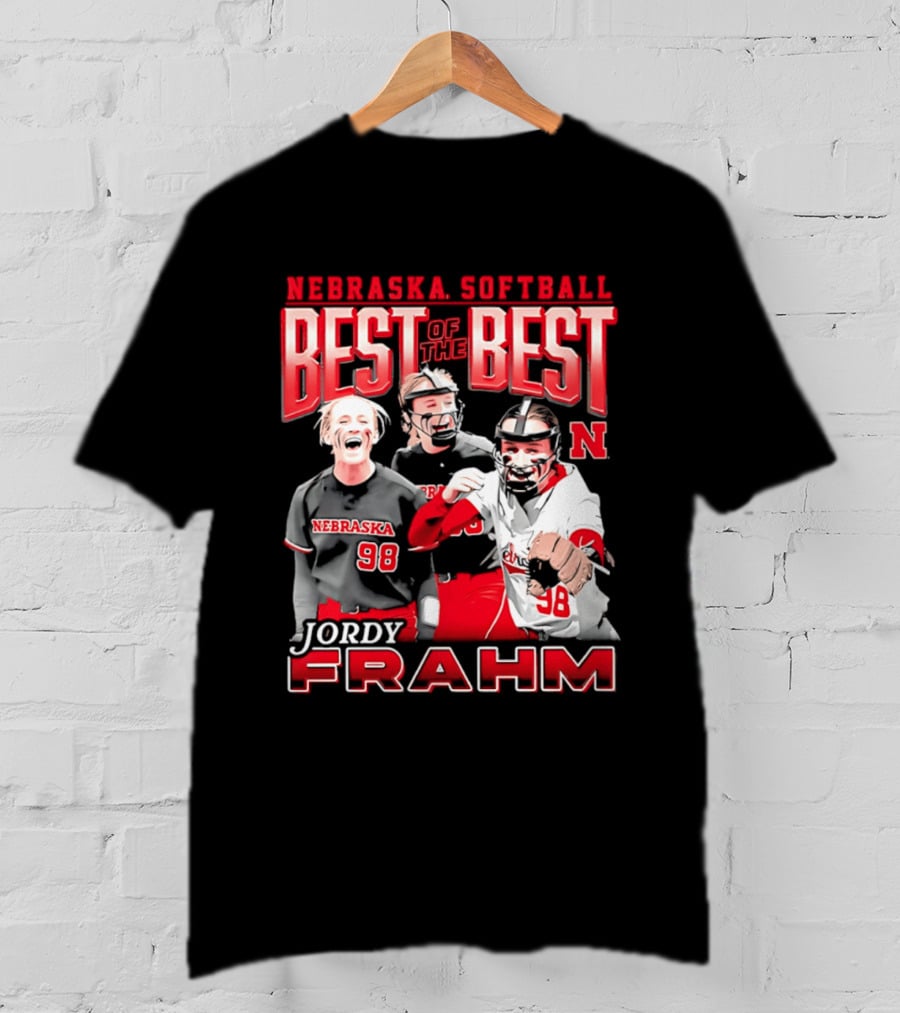 Nebraska Softball Best Of The Best Jordy Frahm 98 T-Shirt