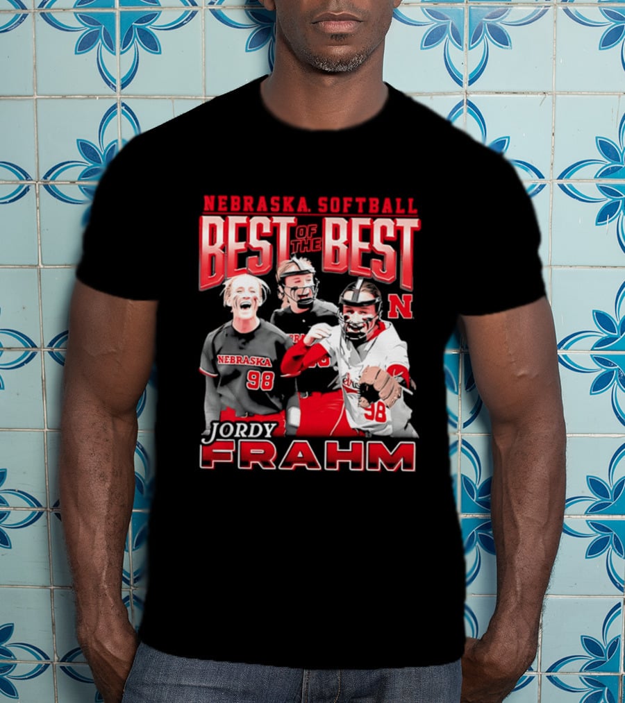 Nebraska Softball Best Of The Best Jordy Frahm 98 T-Shirt
