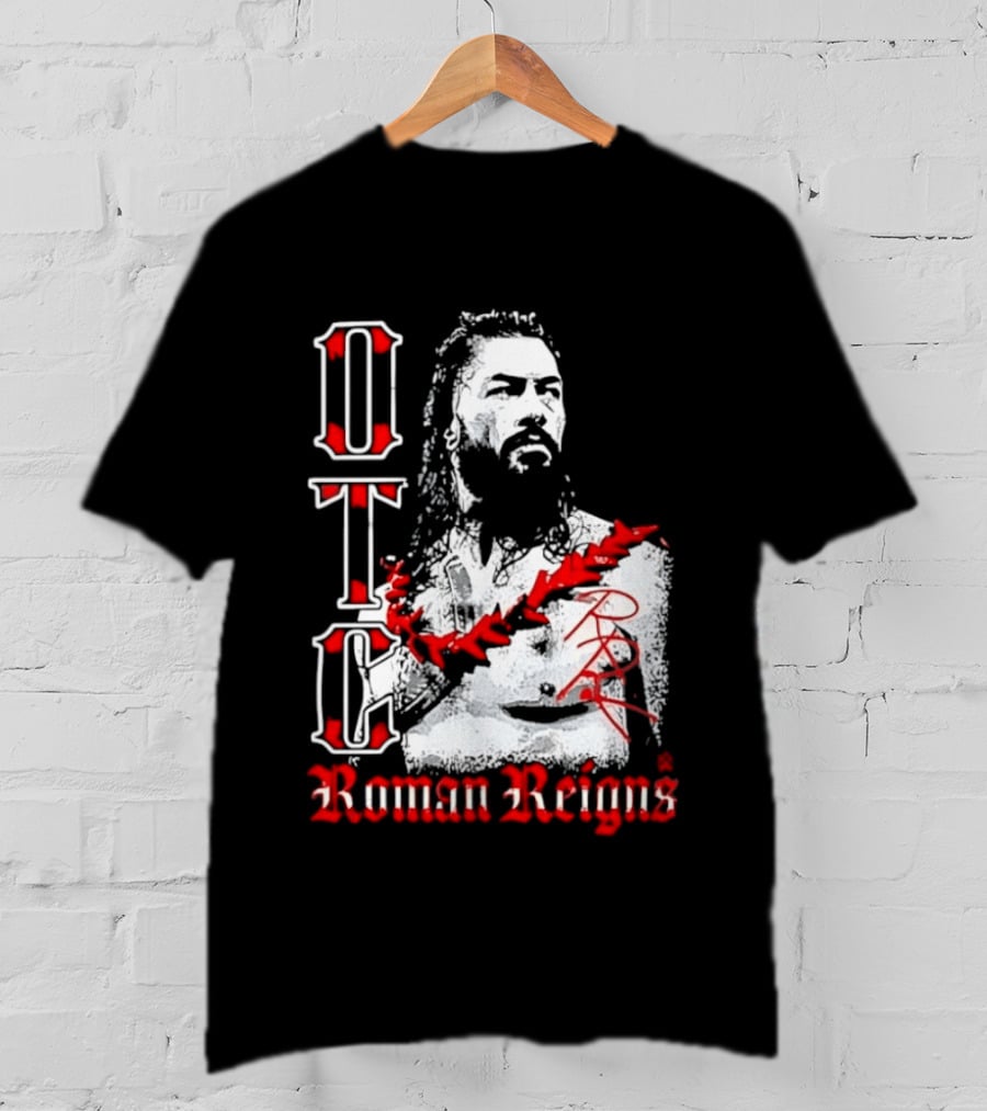OTC Roman Reigns Wrestling Iconic Athlete T-Shirt