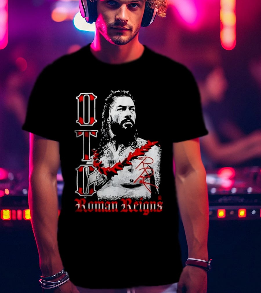 OTC Roman Reigns Wrestling Iconic Athlete T-Shirt