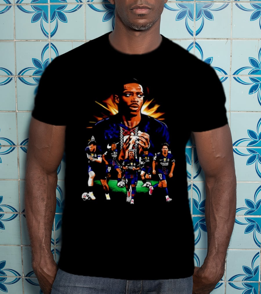 Paris Saint Germain Soccer Team Football Players T-Shirt