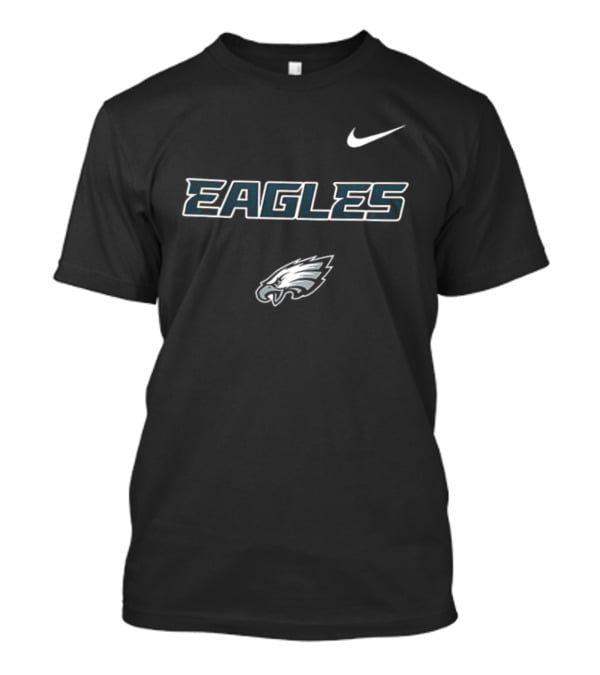 Philadelphia Eagles Skeleton Blue Colla American Proud Mechanic NFL Fan Nike Partnership T-Shirt