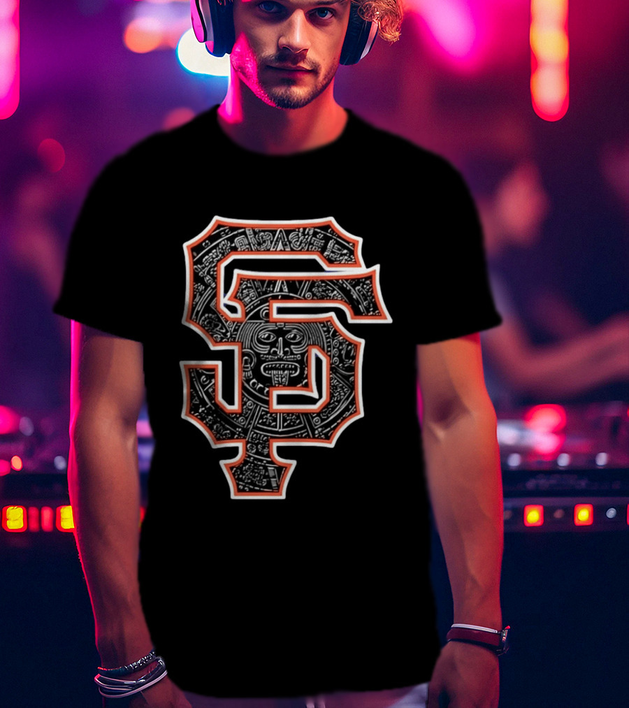 San Francisco SF Aztec Calendar T-Shirt